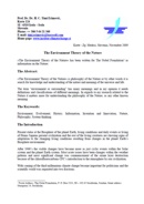 Cover of The Environment Theory of the Nature (enlarge)